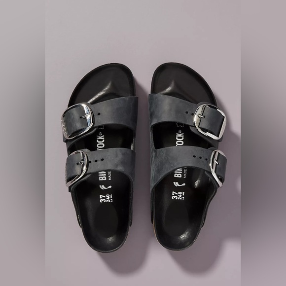Birkenstock Shoes - Birkenstock Arizona Big Buckle Sandals black